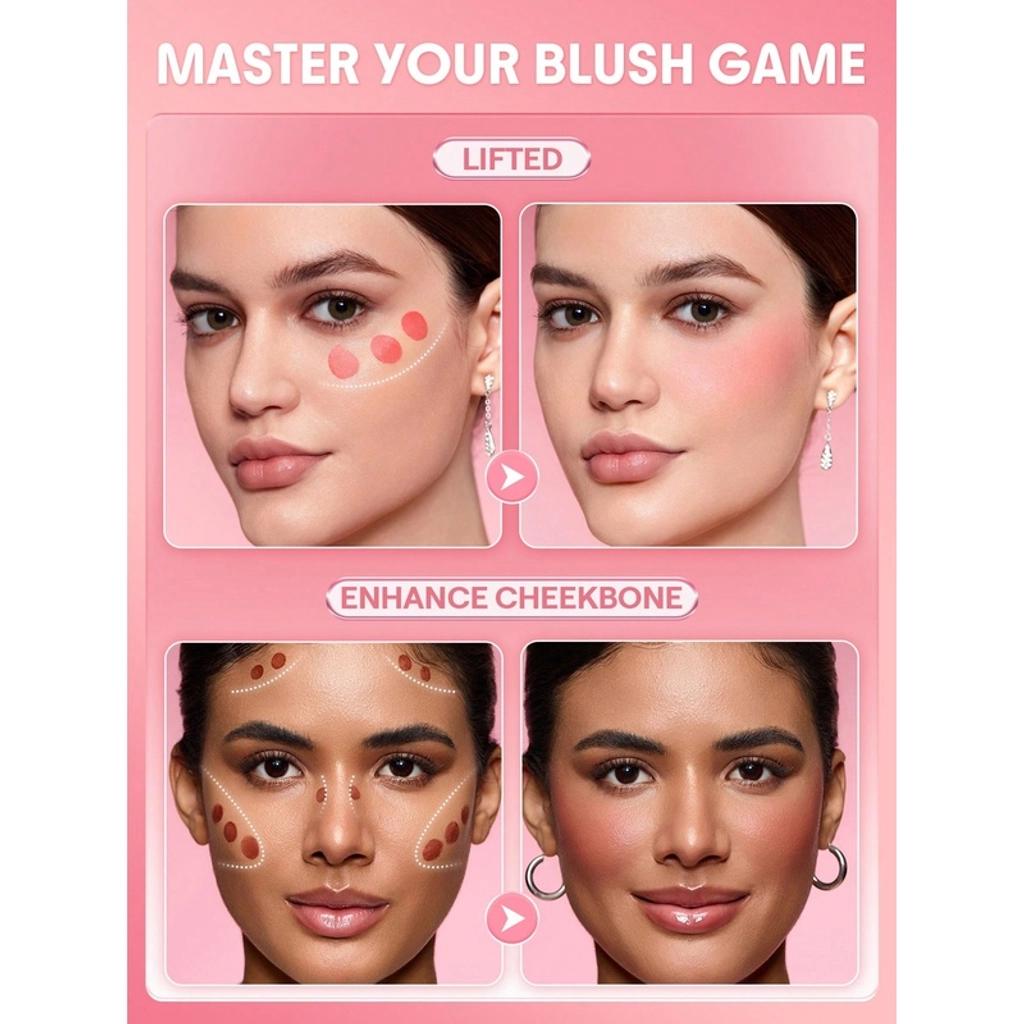 Sheglam Color Bloom Matte Liquid Blush in Love Cake by Beauty Care Bag
