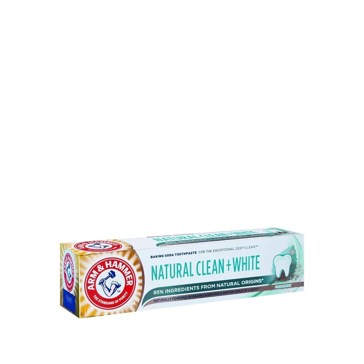 Arm & Hammer Natural Clean Whitening Toothpaste - 75ml - Natural Oral Care for a Brighter Smile by Beauty Care Bag