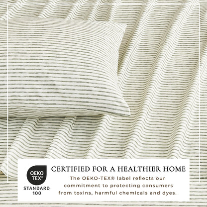 Striped Sheet Set - Evette Collection by Great Bay Home