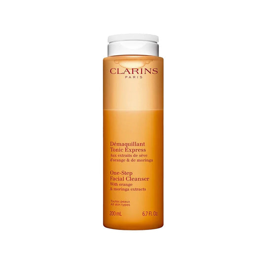 Clarins One Step Facial Cleanser: Dual-Phase Makeup Remover & Gentle Pore Cleansing | 6.76 fl oz by Beauty Care Bag