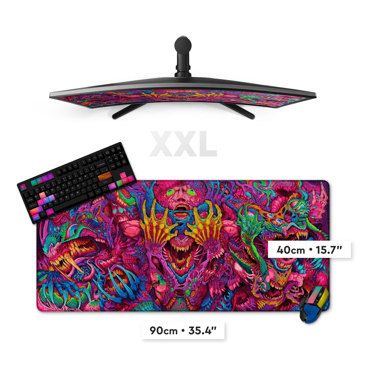 XXL Custom Gaming Mouse Pad / Deskmat (35.4″x15.7″)Mouse PadsTorqelo.com