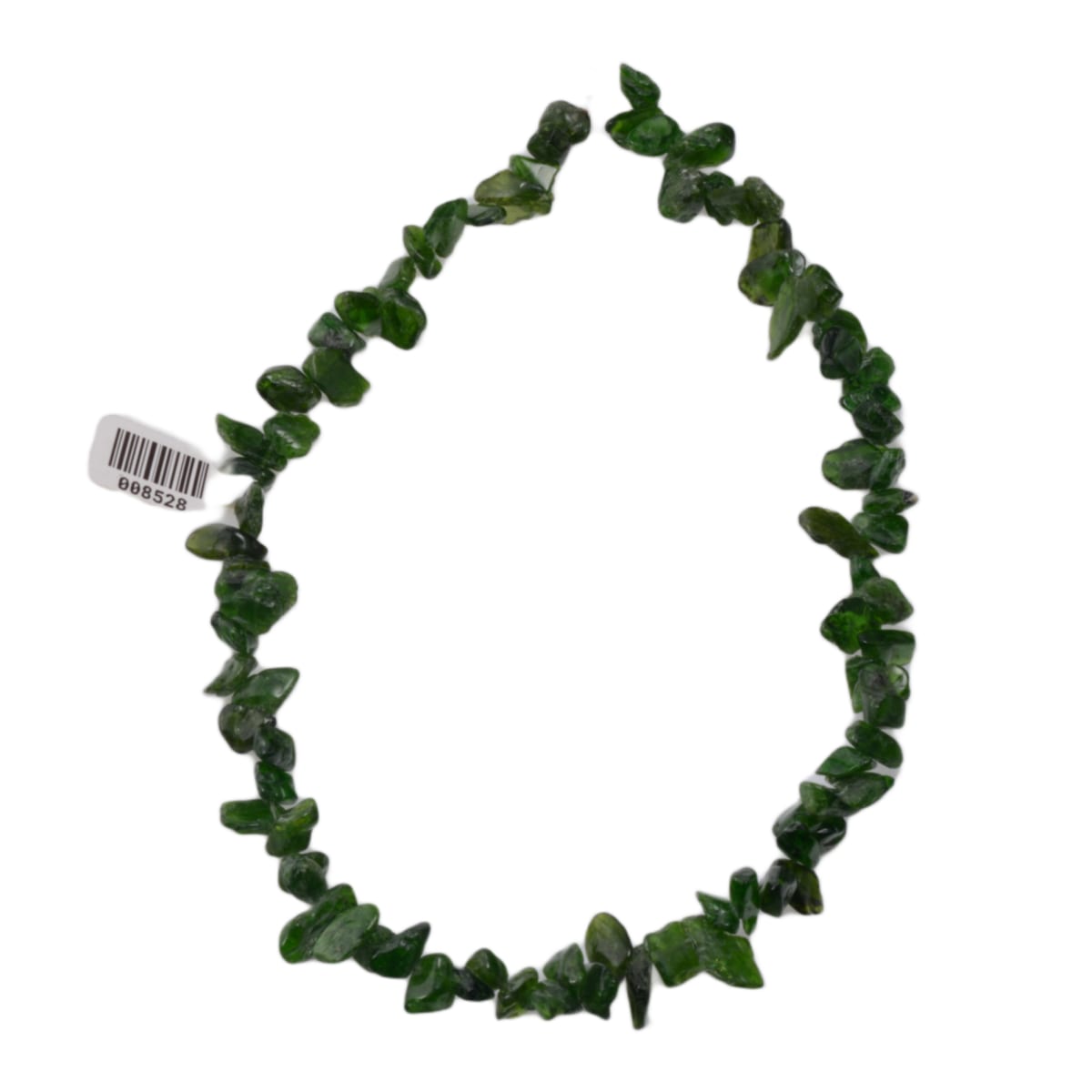 Chrome Diopside Natural Chip Bead Strand - 15 Inch Green Gemstone Beads by Continental Bead Suppliers