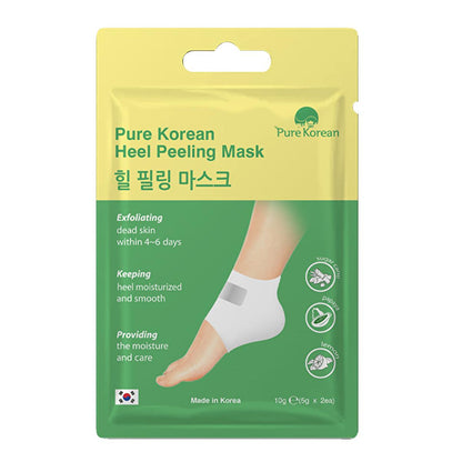 Pure Korean Foot Peel Mask: Exfoliate Dry, Cracked Heels for Soft, Smooth Feet - Papaya & Lemon Infused Treatment by Beauty Care Bag