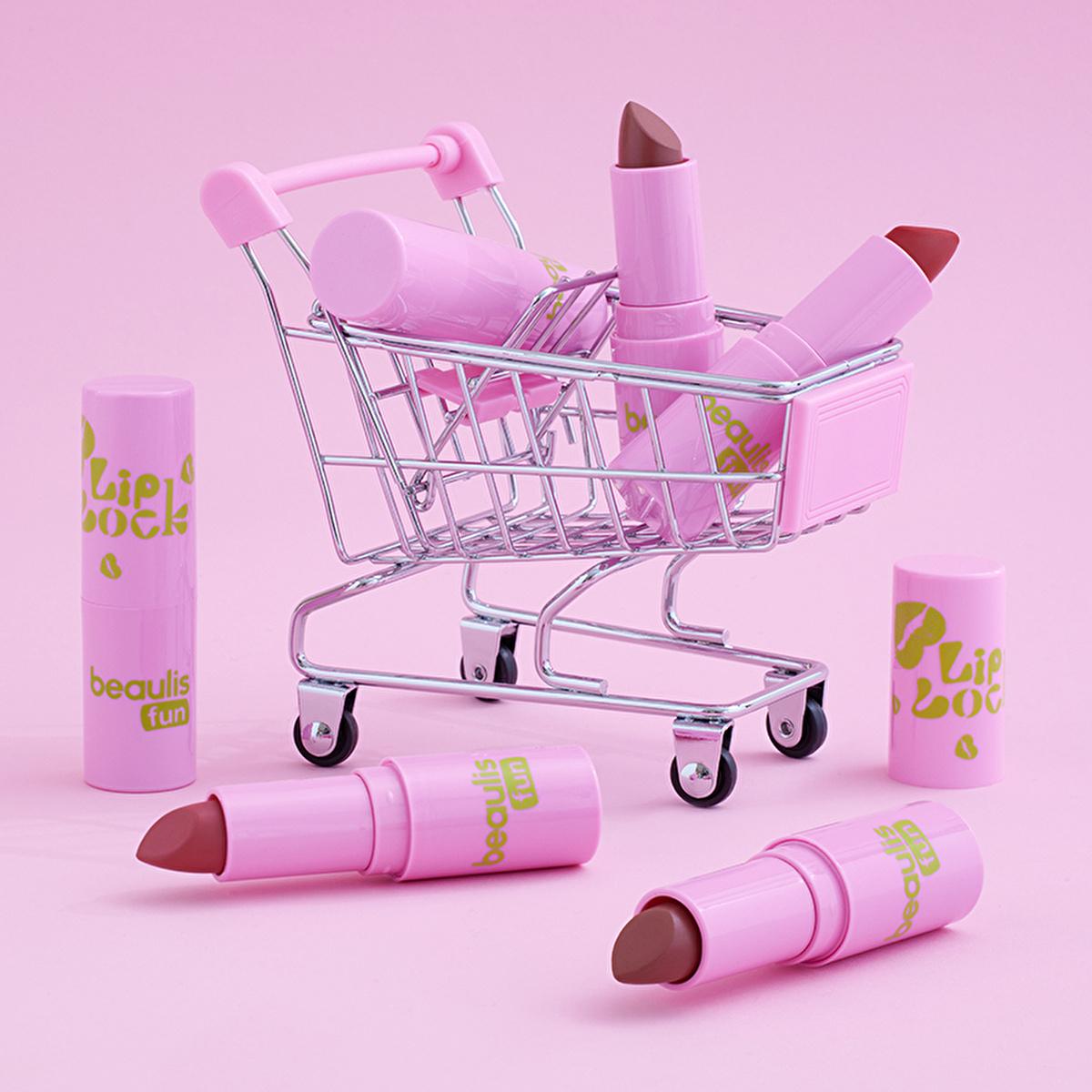 Beaulis Lip Lock Matte Lipstick 643 Candy Cloud - Long Lasting Matte Lipstick for Vibrant Lips by Beauty Care Bag