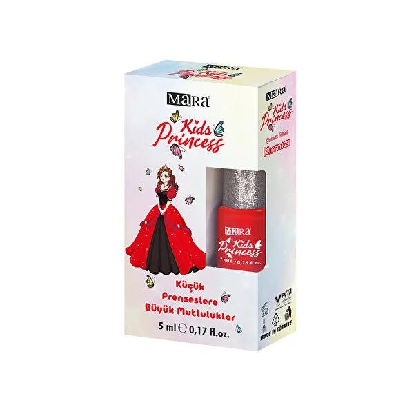 Mara Kids Princess: Safe, Non-Toxic, Water-Based Red Nail Polish for Children - Easy Peel Off, Acetone-Free by Beauty Care Bag