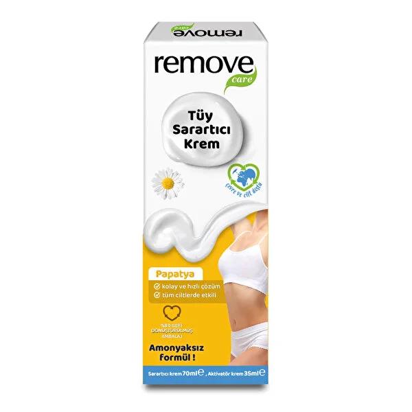 Remove Care Ammonia-Free Hair Bleaching Cream: Lighten Body Hair, Gentle on Sensitive Skin, Dermatologically Tested by Beauty Care Bag