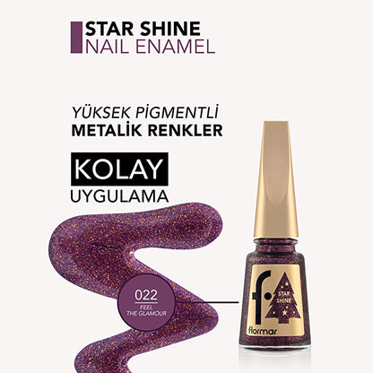 Flormar Star Shine Metallic Nail Polish - High Pigmentation & Long Lasting Wear by Beauty Care Bag