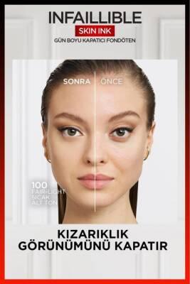 L'Oreal Paris Skin Ink Concealer Foundation 100: High Coverage, Natural Finish & Long Lasting Liquid Foundation for Flawless Skin by Beauty Care Bag