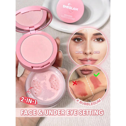 Sheglam Insta Ready Powder Duo Matte Pink 01 Bubblegum by Beauty Care Bag