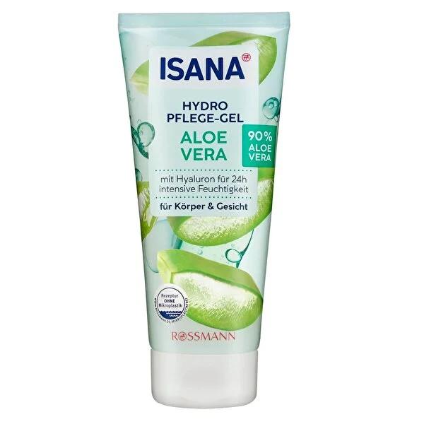 Isana Aloe Vera Face and Body Gel - Natural, Vegan, Dermatologically Tested Skincare - 6.76 fl oz by Beauty Care Bag