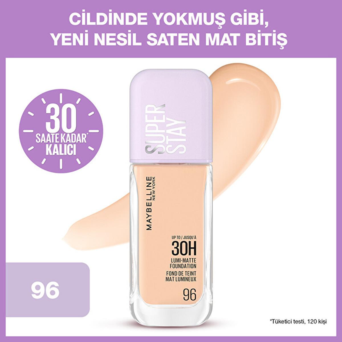 Maybelline Super Stay Lumi Matte Foundation: 30-Hour Lightweight, Natural Matte Coverage for Flawless Skin by Beauty Care Bag