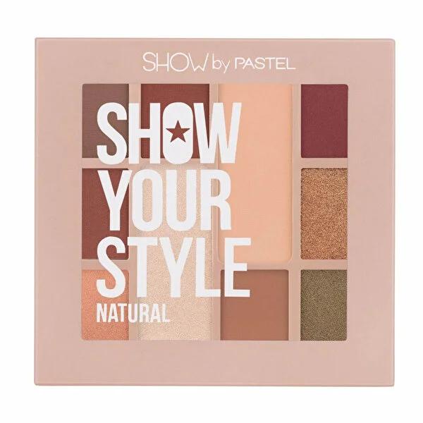 Pastel Show Your Style Eyeshadow Set - Natural No:464, 10 Shade Palette - Blendable, Pigmented, Long-Lasting Neutral Colors for Everyday Makeup by Beauty Care Bag