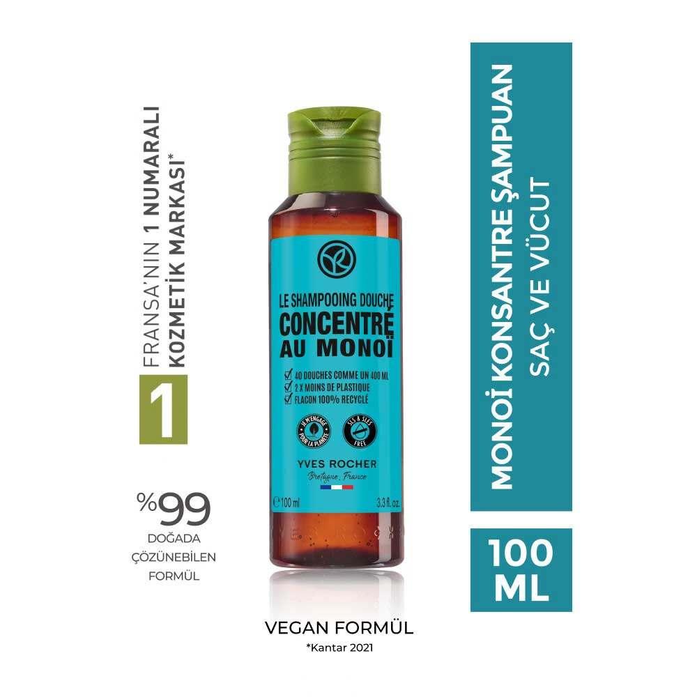 Monoi Concentrated Hair and Body Shampoo by L'OrŽal - Moisturizing Tropical Scent for Hair & Body Care by Beauty Care Bag