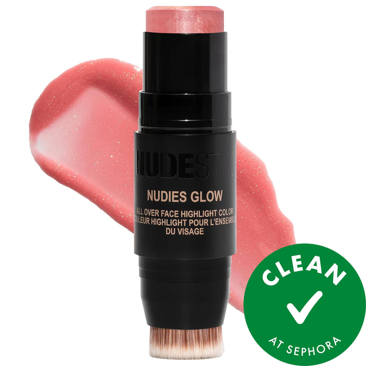 Nudestix Nudies Glow Cream Highlighter Stick: Achieve Radiant, Dewy Skin with this Vegan, Multi-tasking & Hypoallergenic Glow Stick by Beauty Care Bag