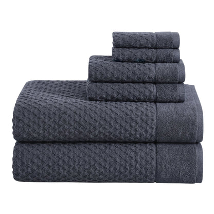 Cotton Diamond Waffle Weave Bath Towel Set - Grayson Collection by Great Bay Home