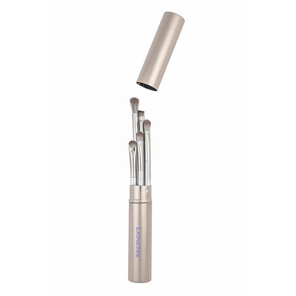 Lionesse 5-Piece Makeup Brush Set for Flawless Application by Beauty Care Bag