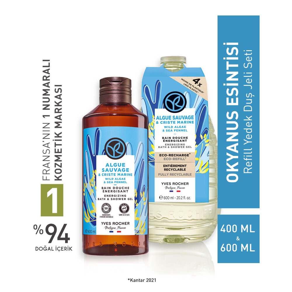 Okyanus Refill Shower Gel Set - Eco-Friendly Moisturizing Shower Products with Recycled Plastic Packaging by Beauty Care Bag