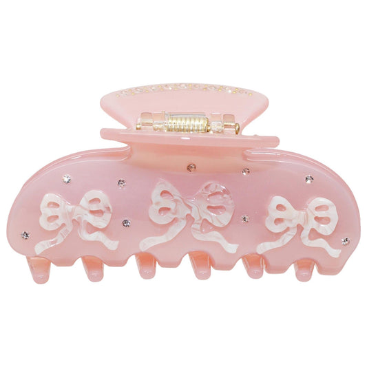 Emi Jay Sweetheart Pink Pixie Hair Claw Clip: Secure, Fashionable Crystal & Biodegradable Acetate Clip for All Hair Types by Beauty Care Bag