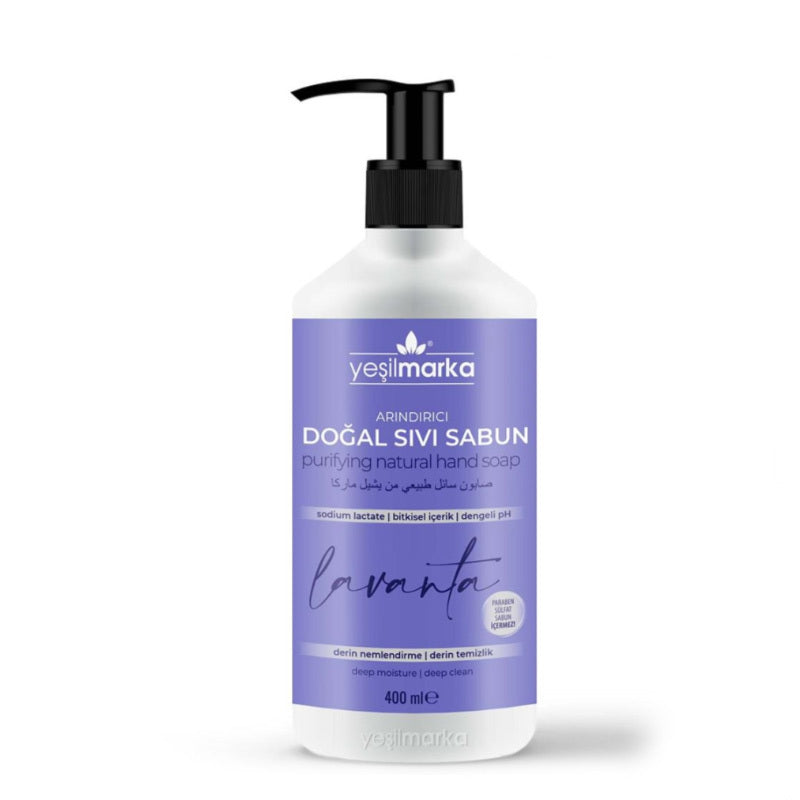 Yesilmarka Lavender Purifying Liquid Soap for Gentle Cleansing 400 ml by Beauty Care Bag