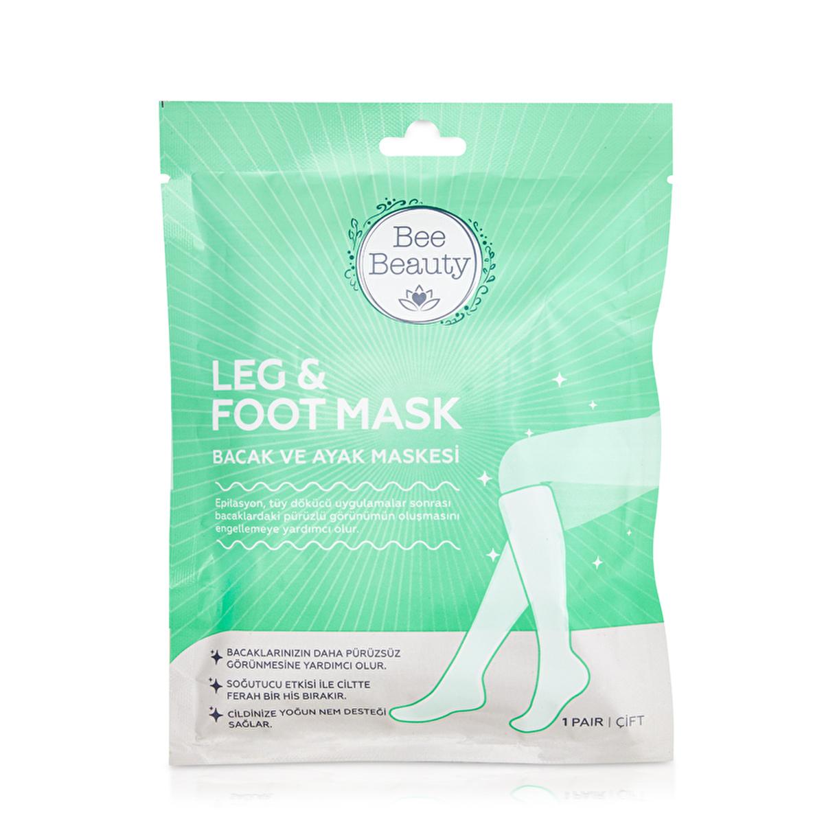 Bee Beauty moisturizing leg and foot mask for dry skin