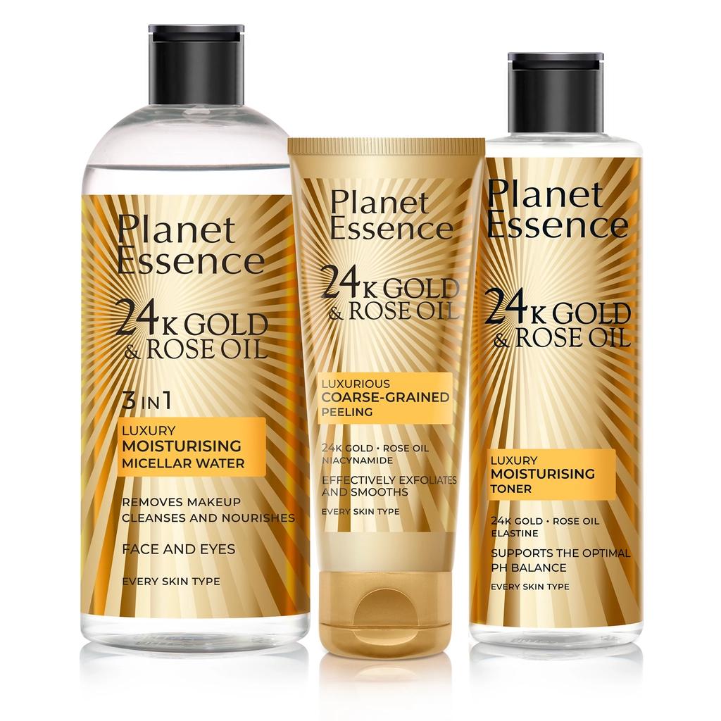 Planet Essence Gold Body Scrub with 24K Gold & Rose Oil - 75ml by Beauty Care Bag