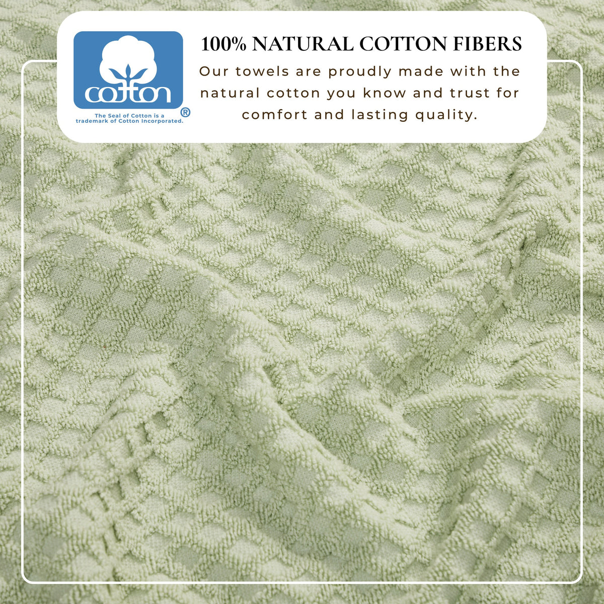 Cotton Diamond Waffle Weave Bath Towel Set - Grayson Collection by Great Bay Home