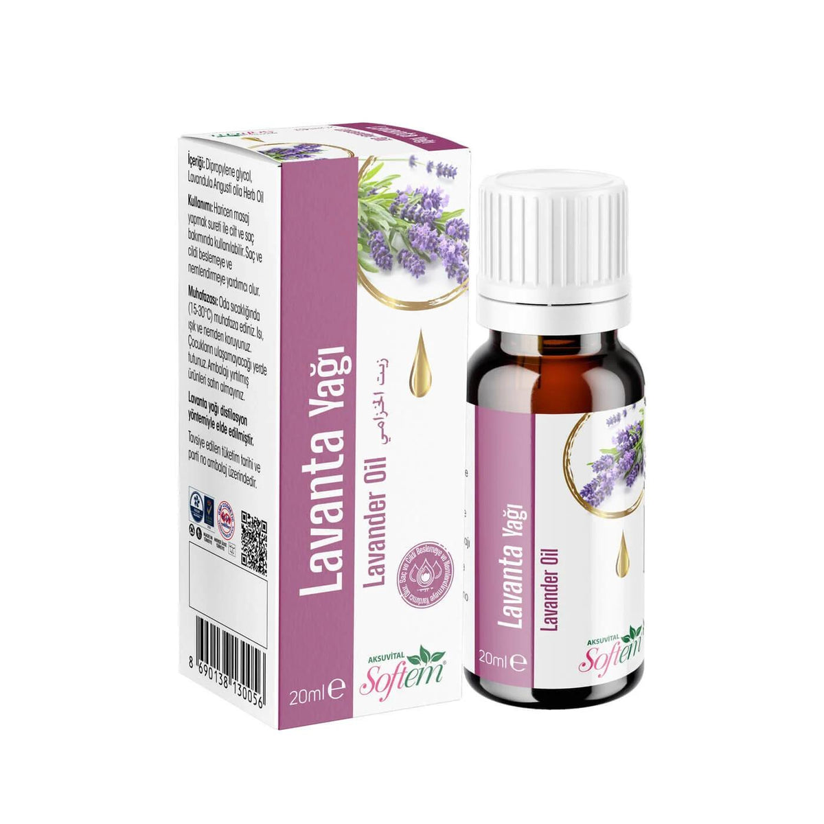 Softem Pure Lavender Oil for Soothing Aromatherapy 20 ml by Beauty Care Bag