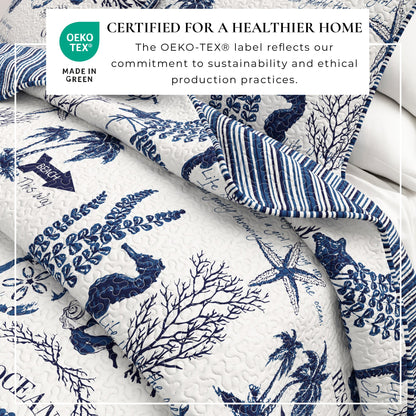 Coastal Quilt - Catalina Collection by Great Bay Home