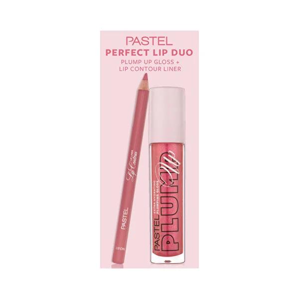 Pastel Profashion Lip Cosmetics Set - Lip Liner and Plumping Gloss for Enhanced Lip Appearance by Beauty Care Bag