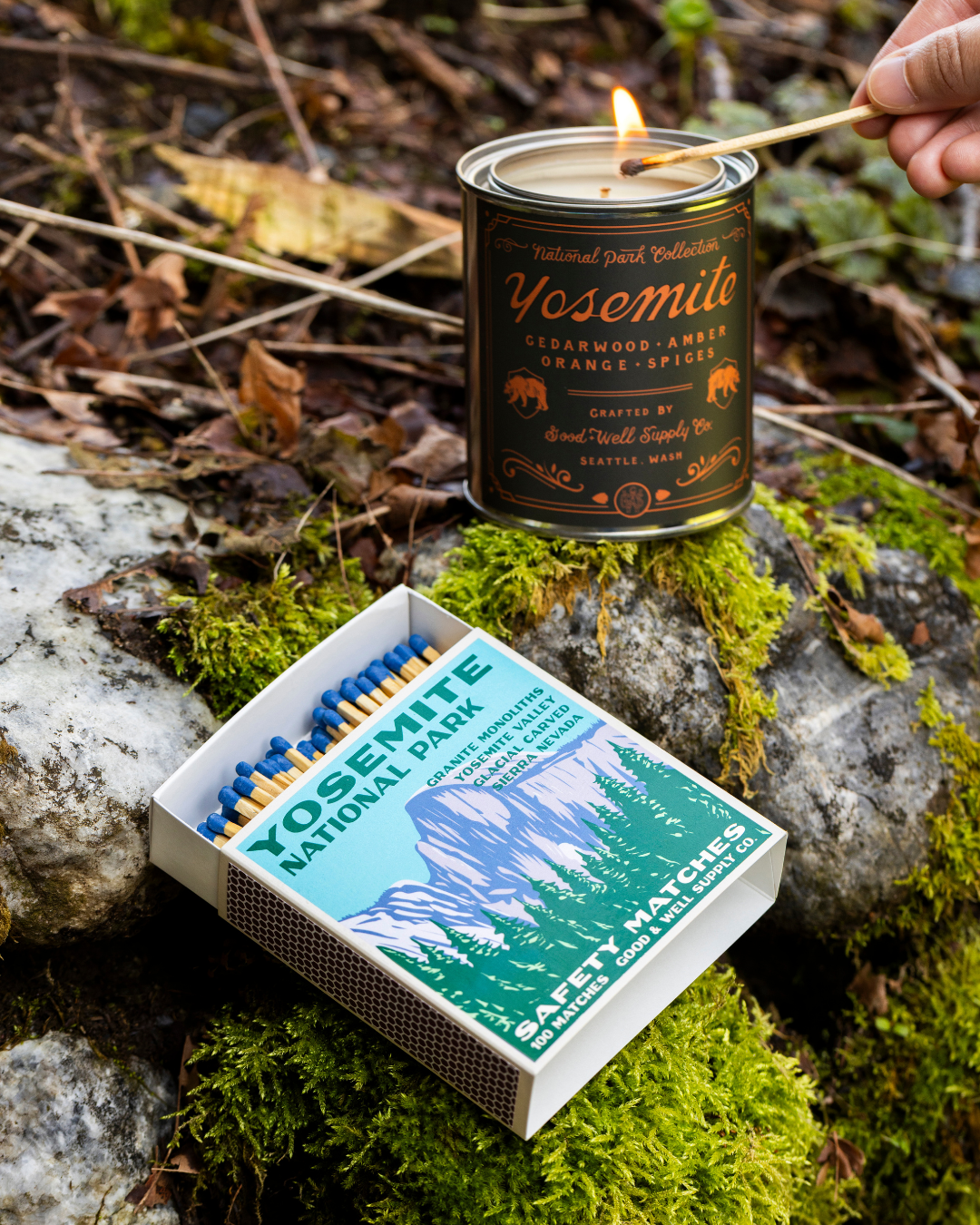 Yosemite Vintage National Park Cabin Matches by Good & Well Supply Co.