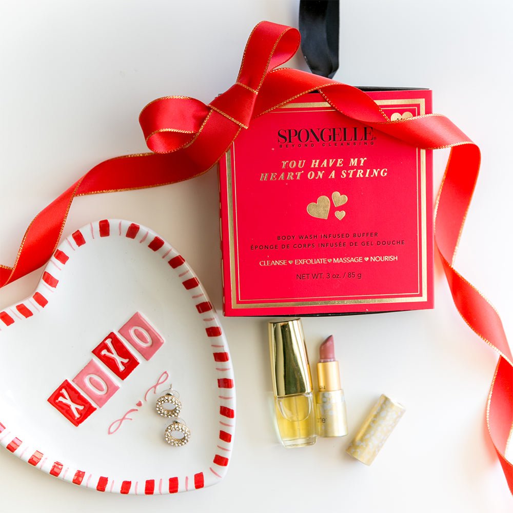 You Have My Heart on a String: Boxed Heart Shaped SpongeBody Wash Infused BufferTorqelo.com