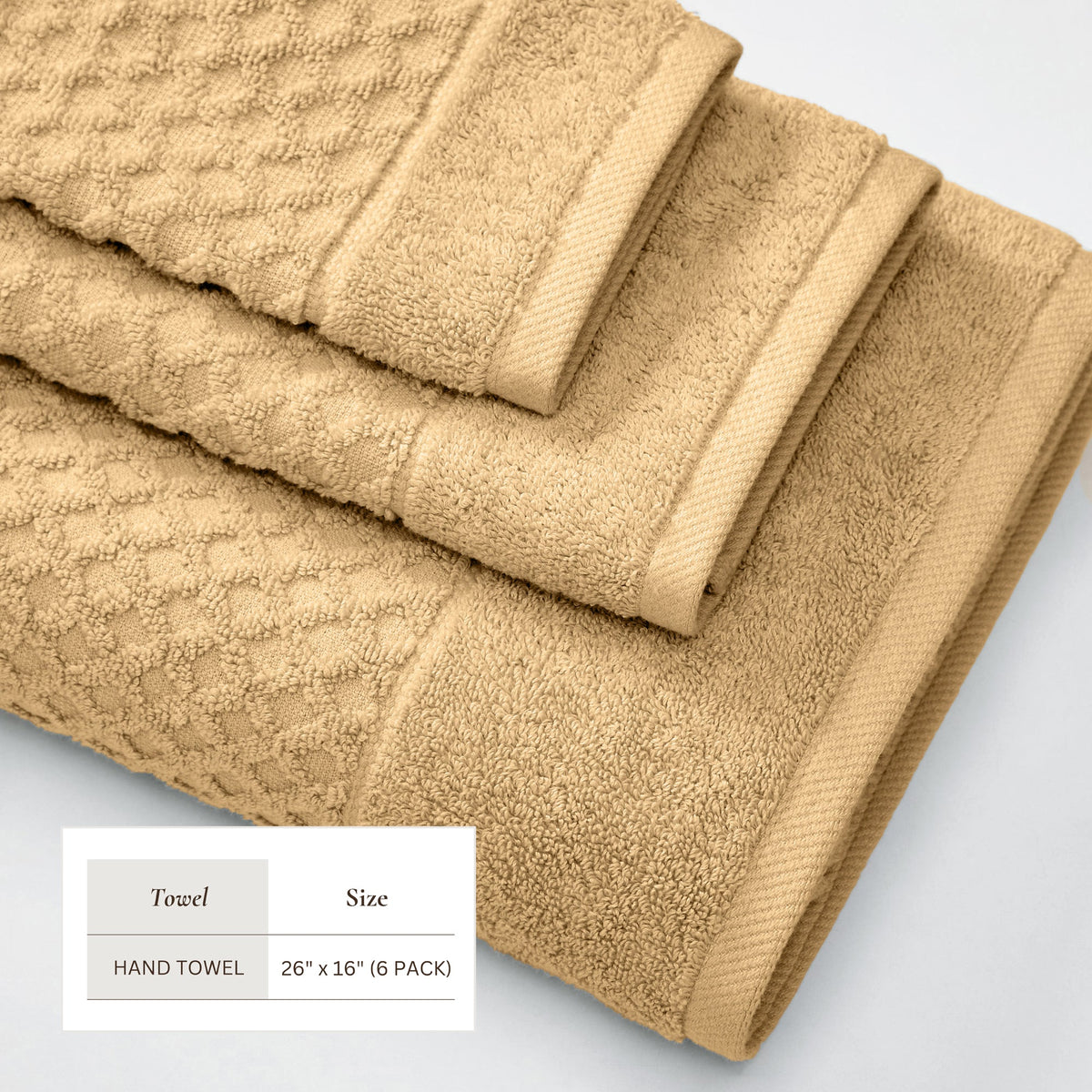 Cotton Diamond Waffle Weave Bath Towel Set - Grayson Collection by Great Bay Home