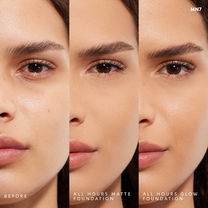 YSL All Hours Glow Foundation MN7 for Luminous Skin by Beauty Care Bag