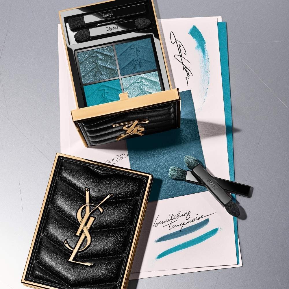 YSL Couture Baby Clutch Eyeshadow Palette 850 Bewitching Turquoise by Beauty Care Bag