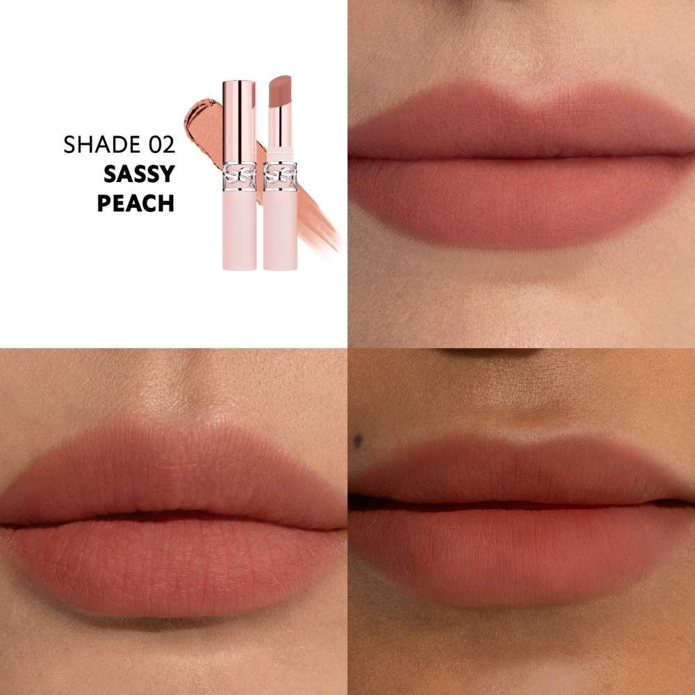 YSL Lovenude Lip Blusher 02 Sassy Peach Matte Lipstick by Beauty Care Bag
