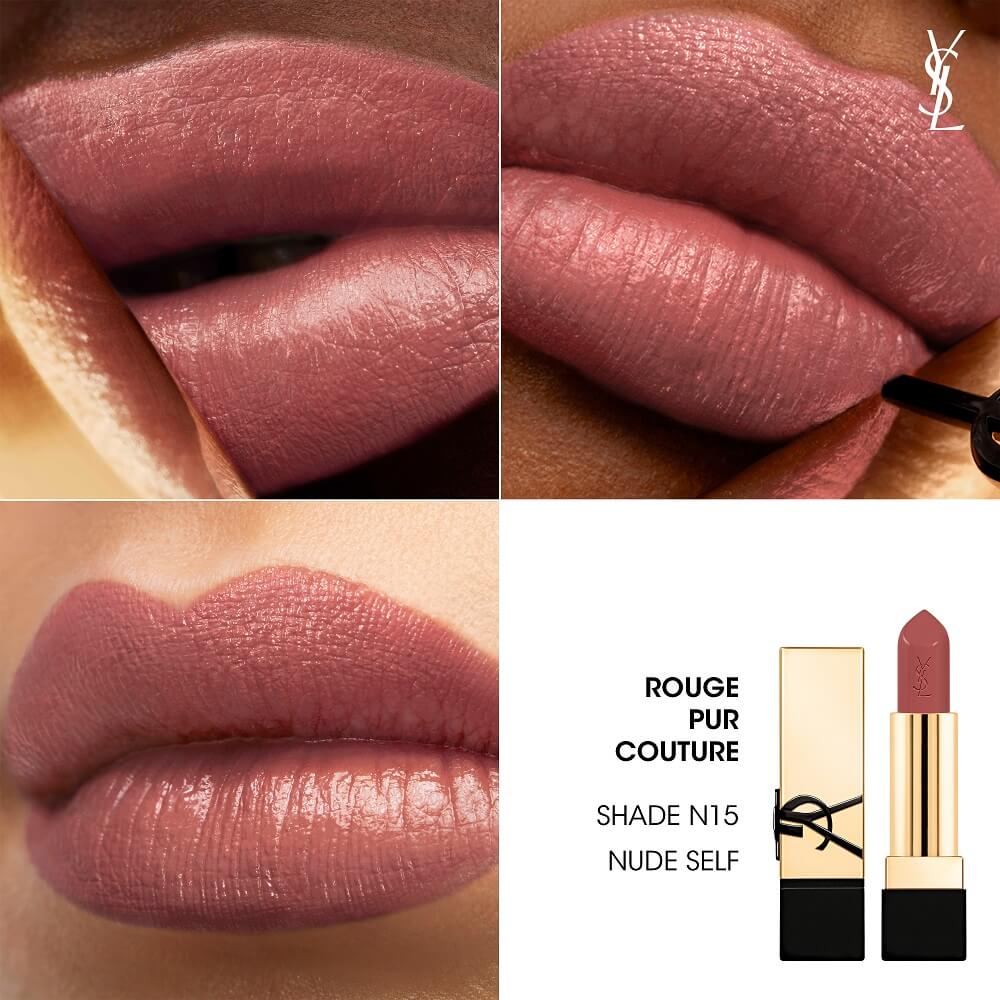 YSL Rouge Pur Couture Lipstick N15 Bold Color 3.8g by Beauty Care Bag