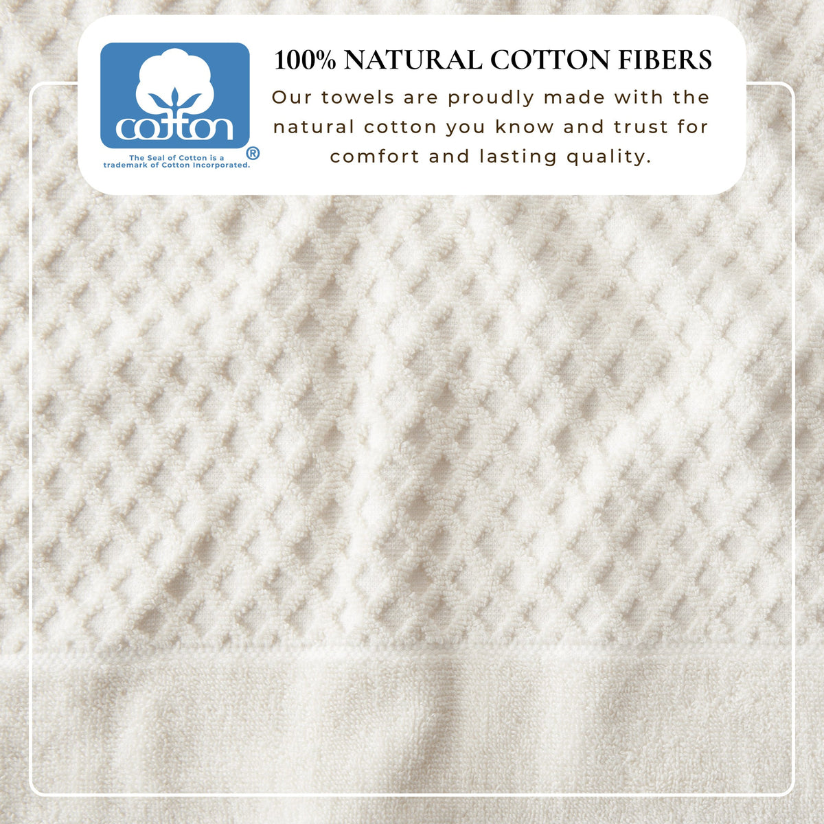 Cotton Diamond Waffle Weave Bath Towel Set - Grayson Collection by Great Bay Home