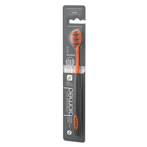 Biomed Mineral Hard Bristle Toothbrush: Superior Plaque & Tartar Removal for Coffee & Smoke Stains Ð Dentist Recommended by Beauty Care Bag