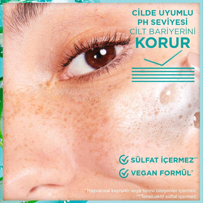 Garnier Hyaluronic Aloe Vera Facial Cleanser: Hydrating, Soothing Vegan Face Wash for Sensitive Skin - Sulfate-Free, 8.45 fl oz by Beauty Care Bag