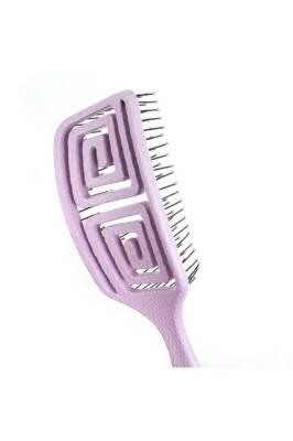 Nascita Pro Vegan Detangling Hair Brush - Lila Color, Ergonomic Design for Gentle Hair Care by Beauty Care Bag