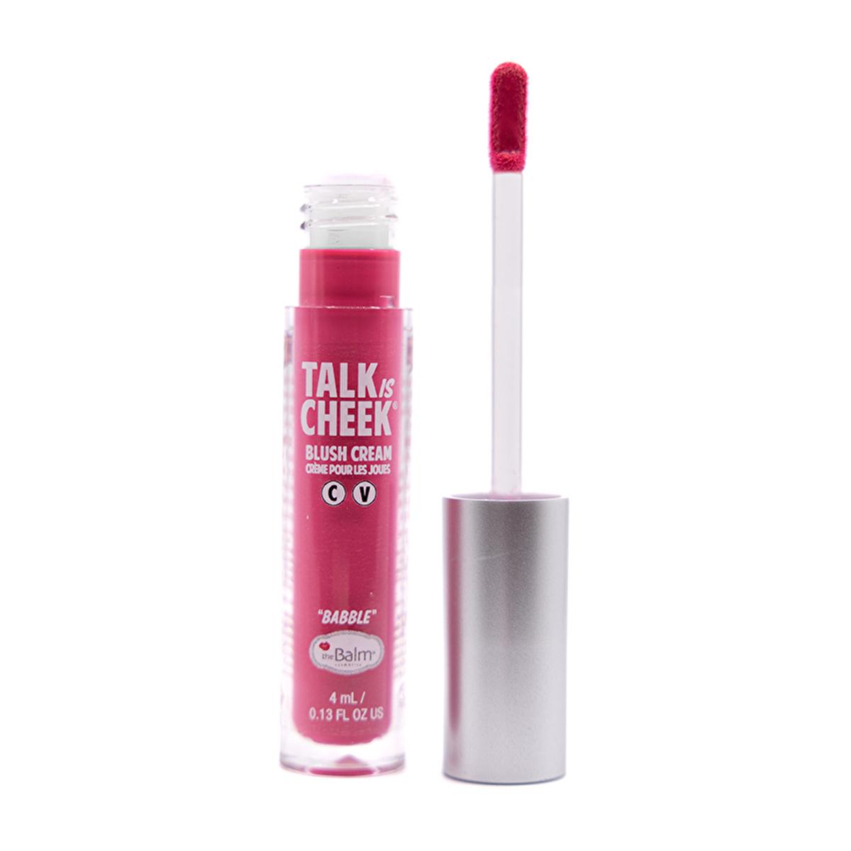 theBalm Talk is Cheek vegan liquid blush with sponge applicator