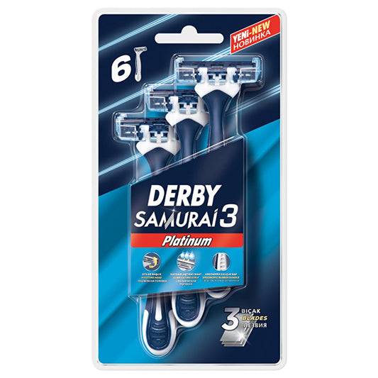 Derby Samurai 3 Platinum men's razor