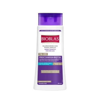 Bioblas Anti-Hair Loss Shampoo with Procyanidin and Biotin - 360ml Natural Hair Care for Stress-Related Hair Loss by Beauty Care Bag