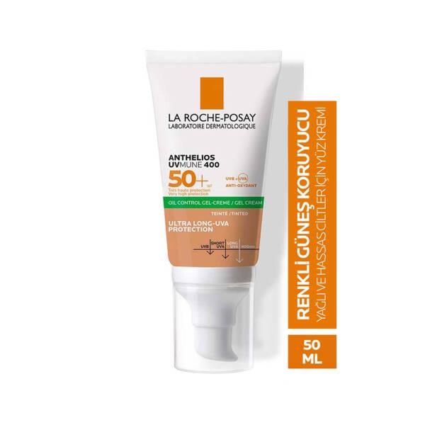 La Roche-Posay Tinted Sunscreen Gel-Cream SPF 50+ - Oil Control, Matte Finish for Sensitive Skin by Beauty Care Bag
