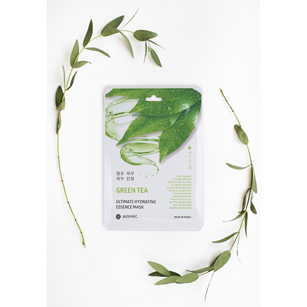JKosmec Hydrating Green Tea Face Mask - Moisturizing & Toner for All Skin Types | 25 ml by Beauty Care Bag