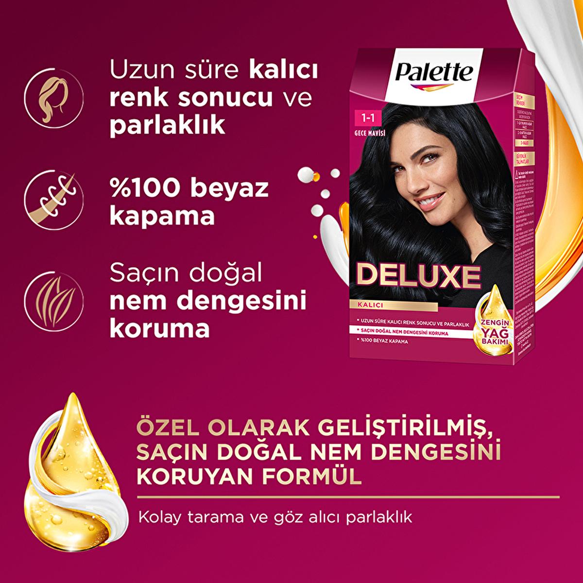 Palette Deluxe permanent hair dye in Night Blue