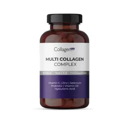 Collagen Forte Multi Collagen Complex Supplement for Skin, Hair & Nail Health - 90 Tablets by Beauty Care Bag