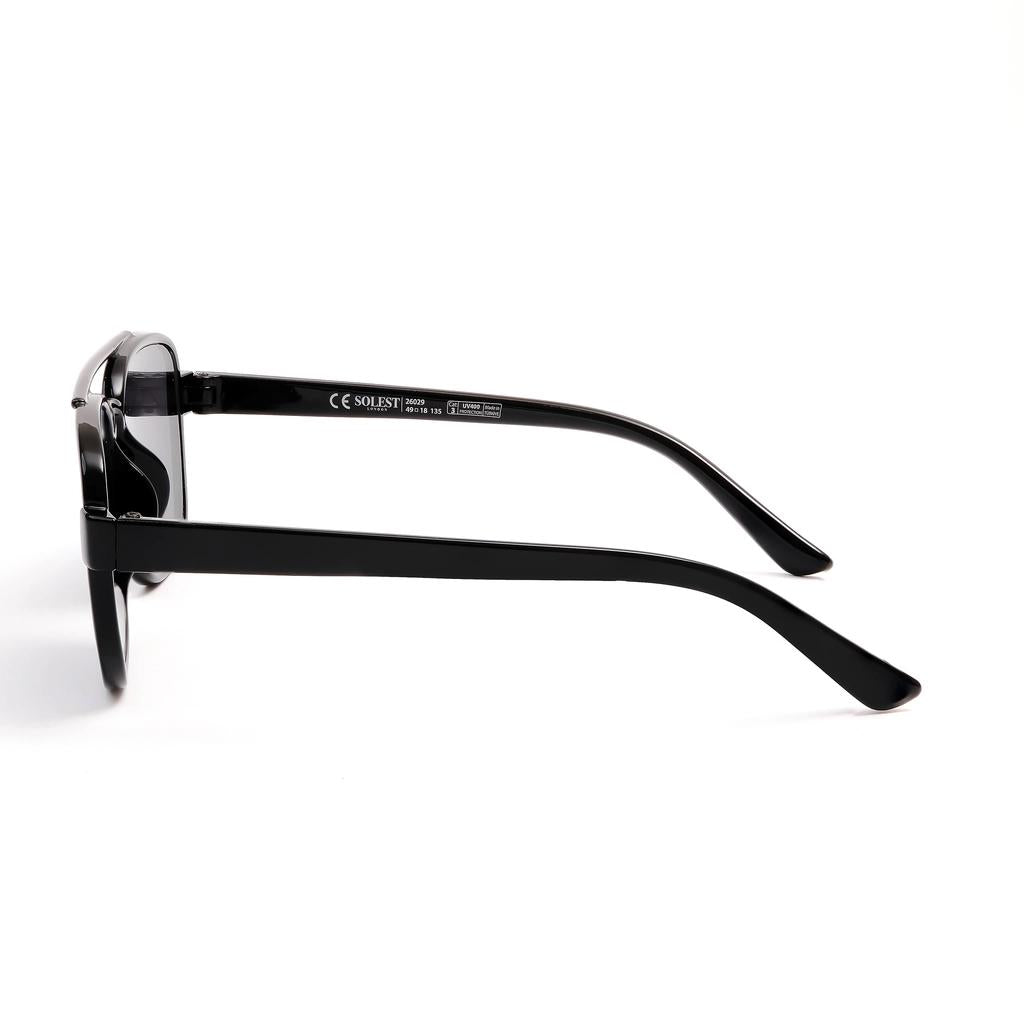 Solest London Unisex Black Sunglasses 26029 by Beauty Care Bag