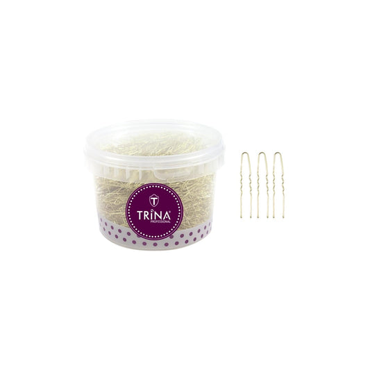 Trina: Luxury Yellow Hair Pins - 200g Bulk Pack for Elegant Styling & Secure Hold - Fashionable Hair Accessories by Beauty Care Bag
