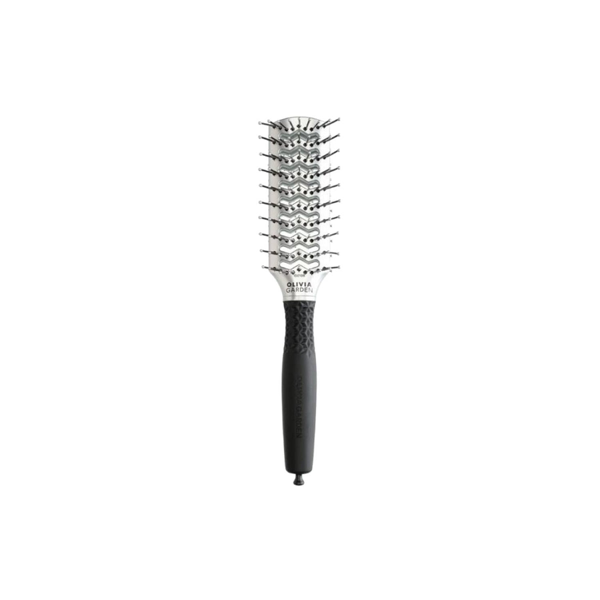 Olivia Garden Double Tunnel Hair Brush - Silver, Detangling & Styling for Long/Curly Hair by Beauty Care Bag